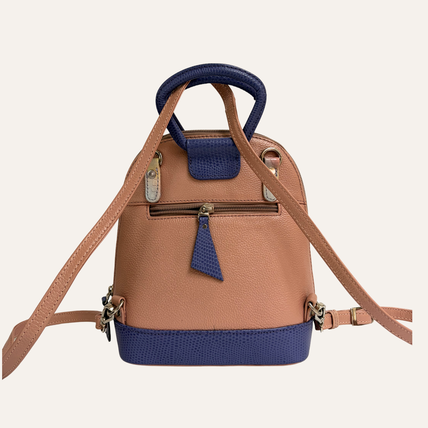 Mini morral franja lila camuflado