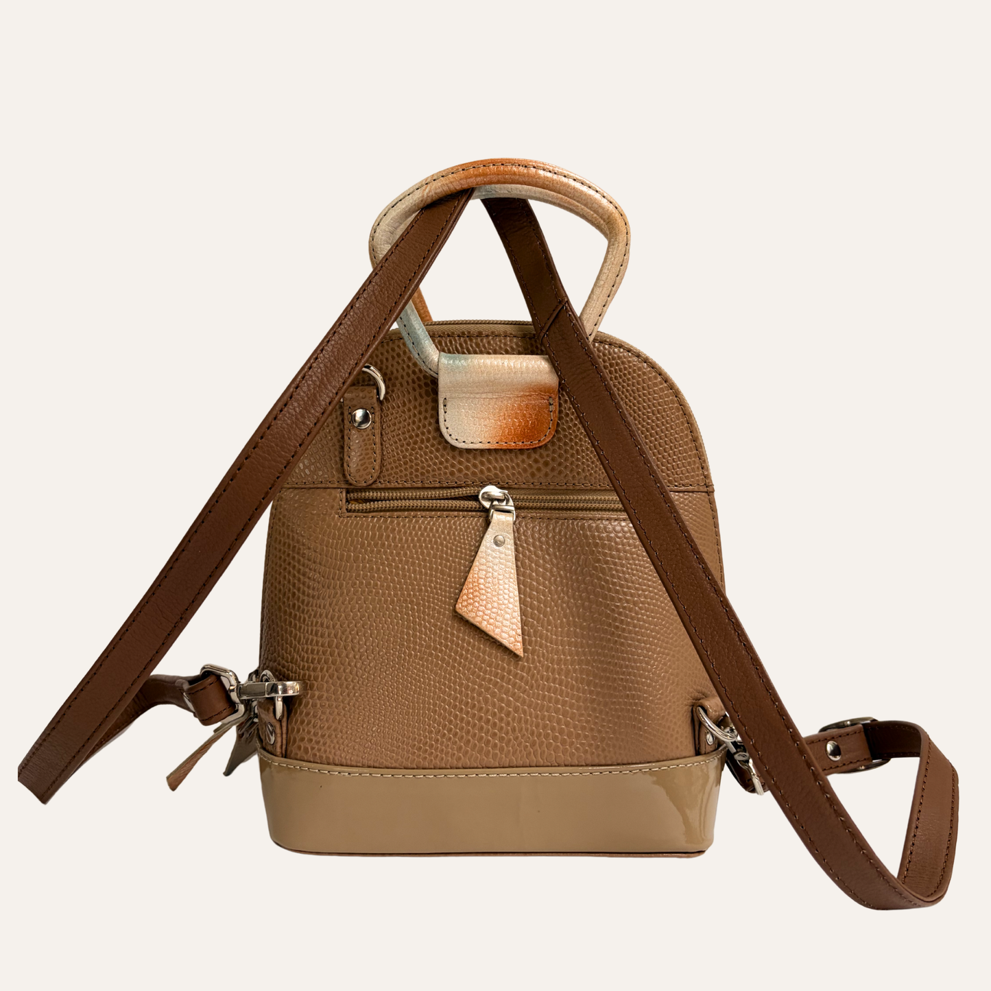 Mini morral franja naranja camuflado
