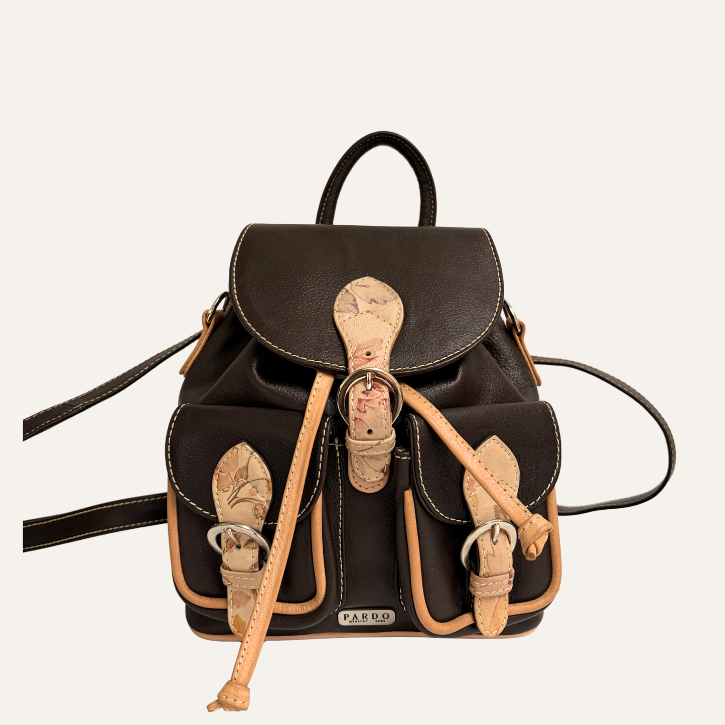 Mini morral tapa clasico cafe