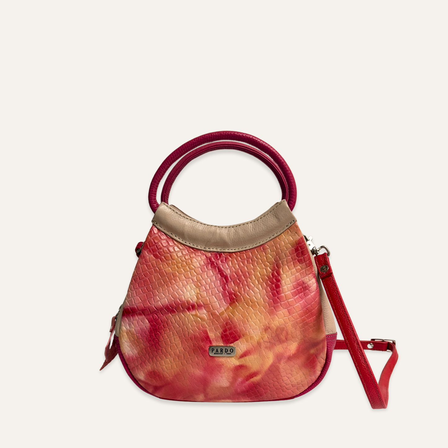 Bolso mini capullo salmon marmolado