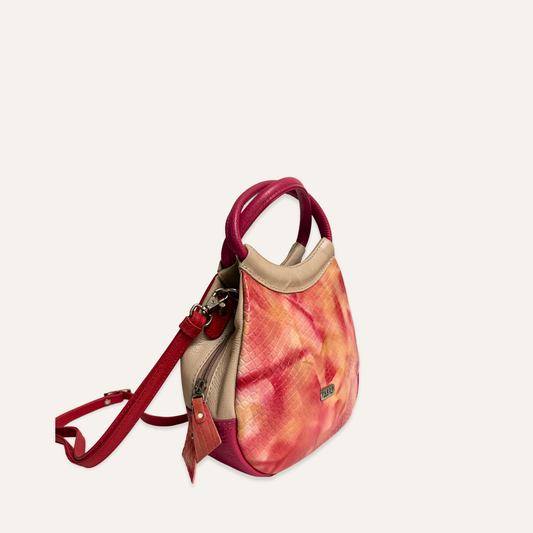 Bolso mini capullo salmon marmolado