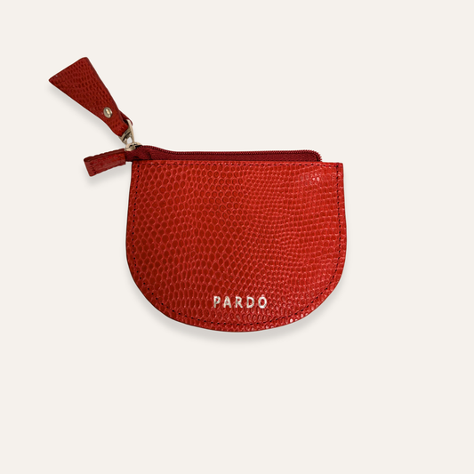 Monedero plano rojo