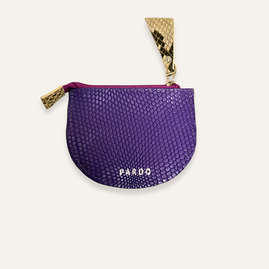 Monedero plano morado