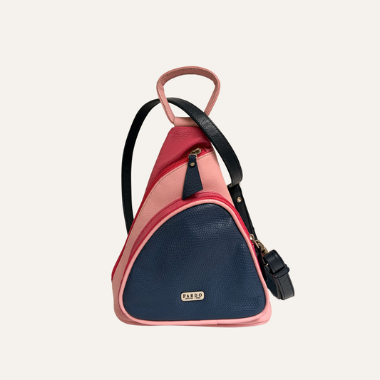Pechera morral azul combinado