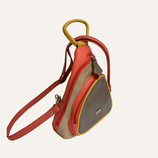 Pechera morral taupe combinado