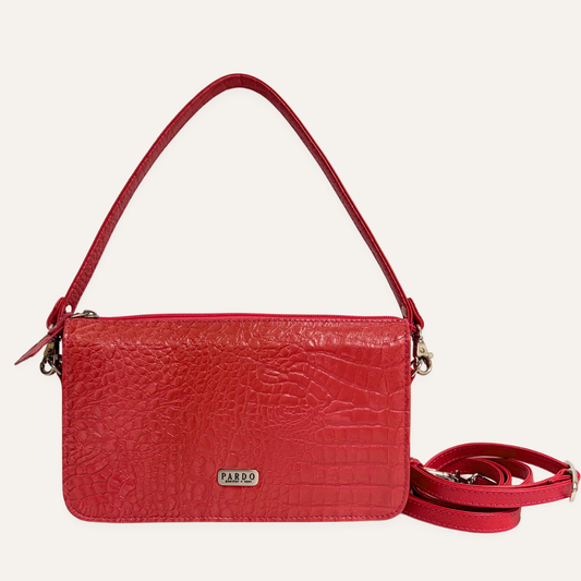 Cartera crossbody multiusos fucsia