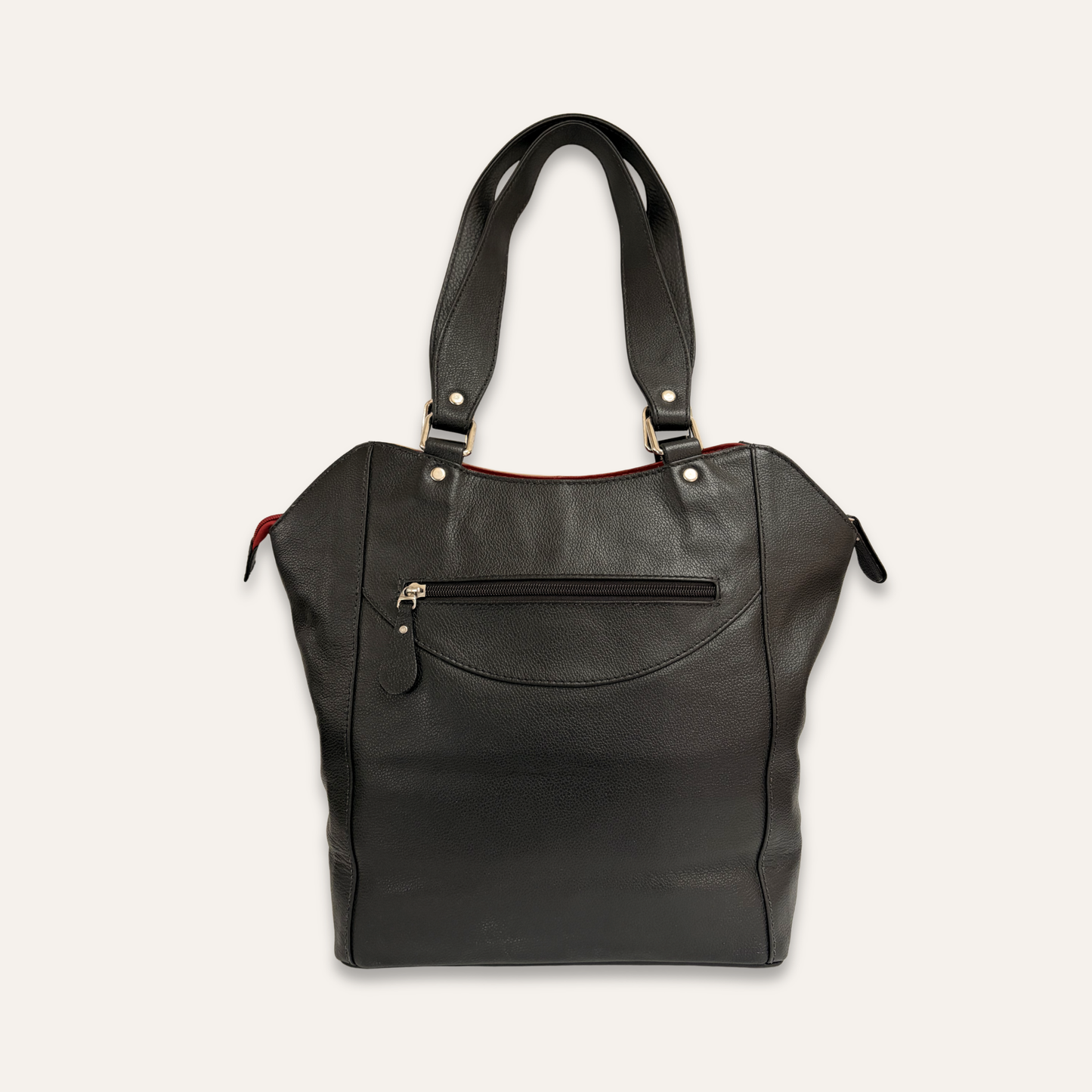 Talega suave negra combinada