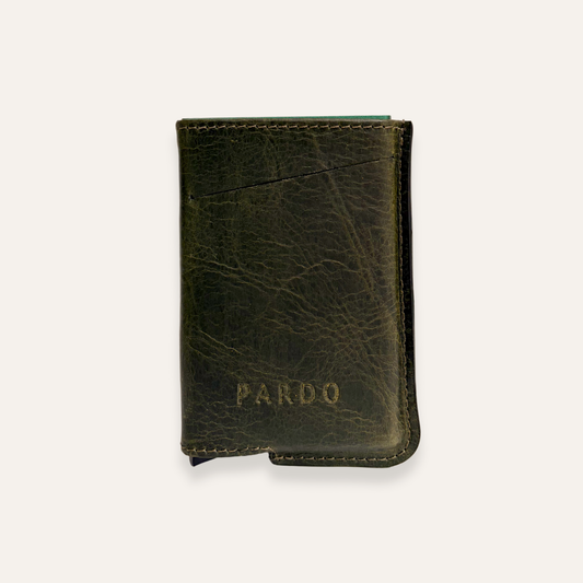 Tajetero clip sencillo para hombre verde
