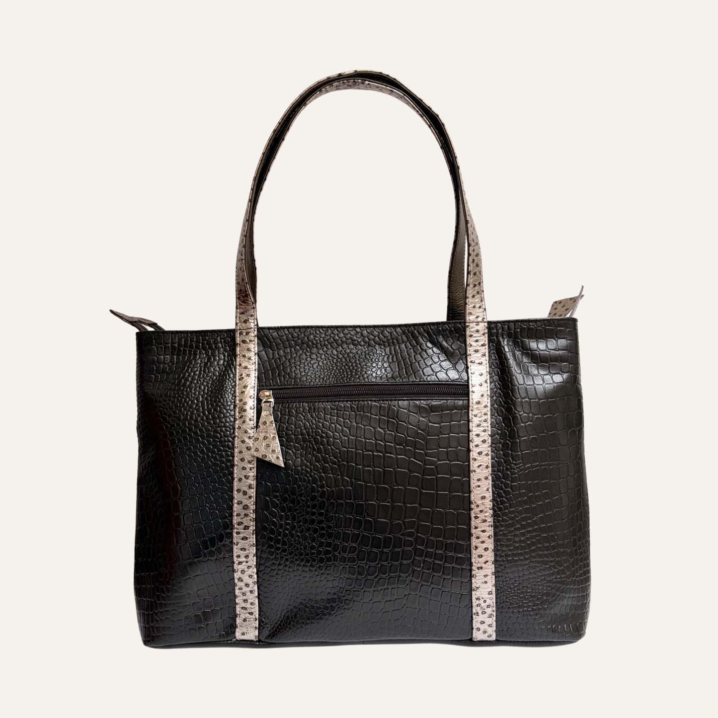 Tote grande negro combinado