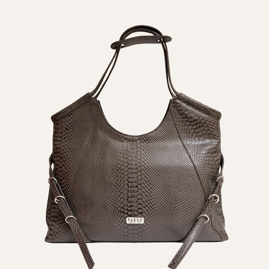 Tote hebillas grande cafe