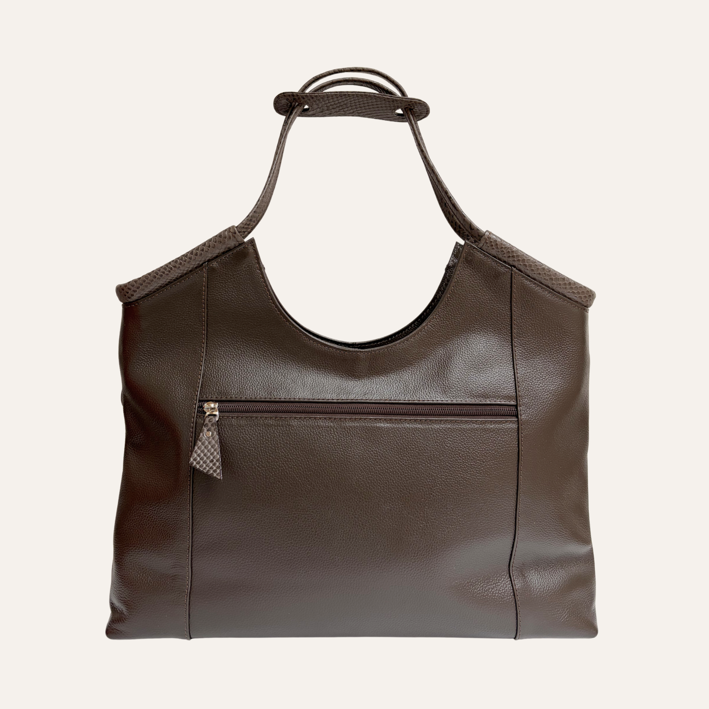 Tote hebillas grande cafe