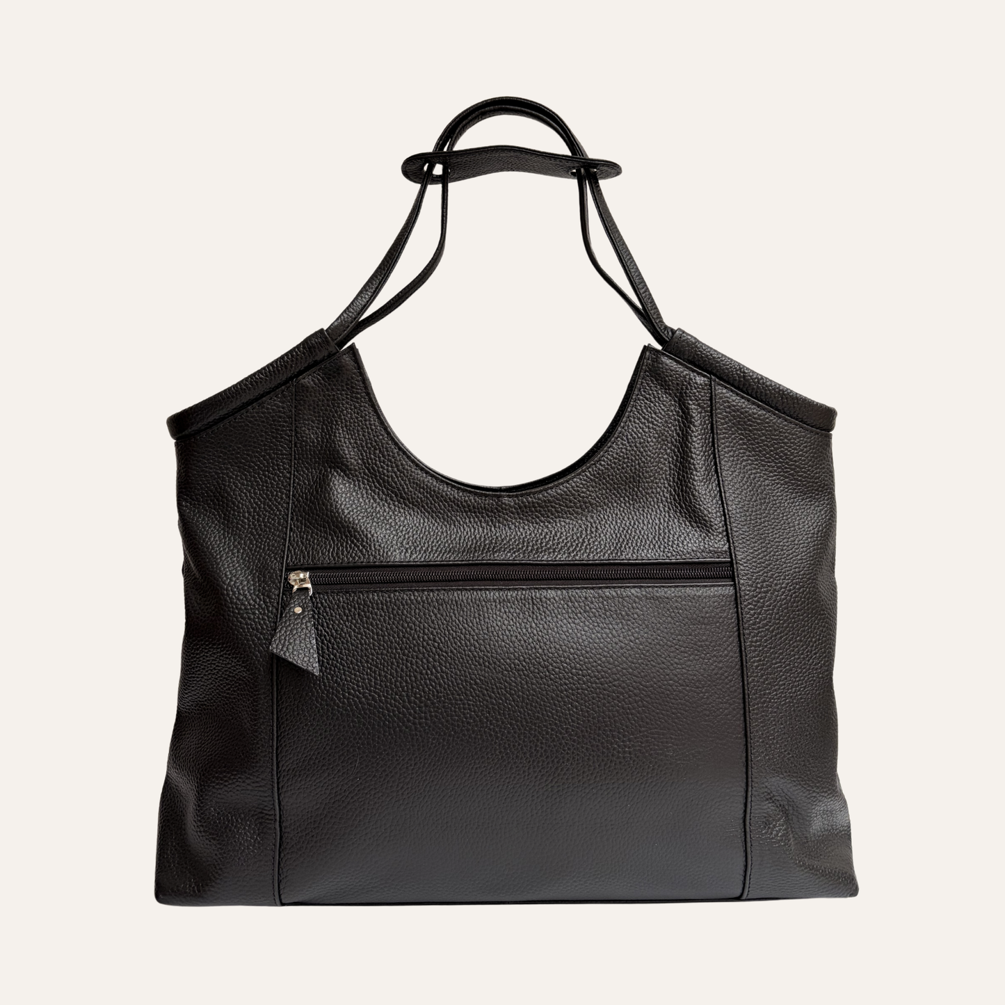 Tote hebillas grande negro