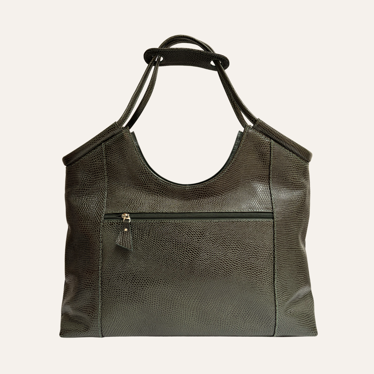 Tote hebillas grande verde