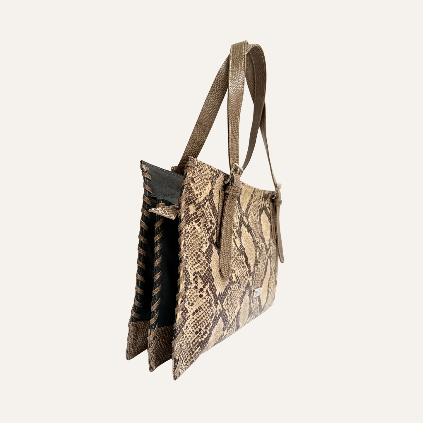 Tote detalle tejido print