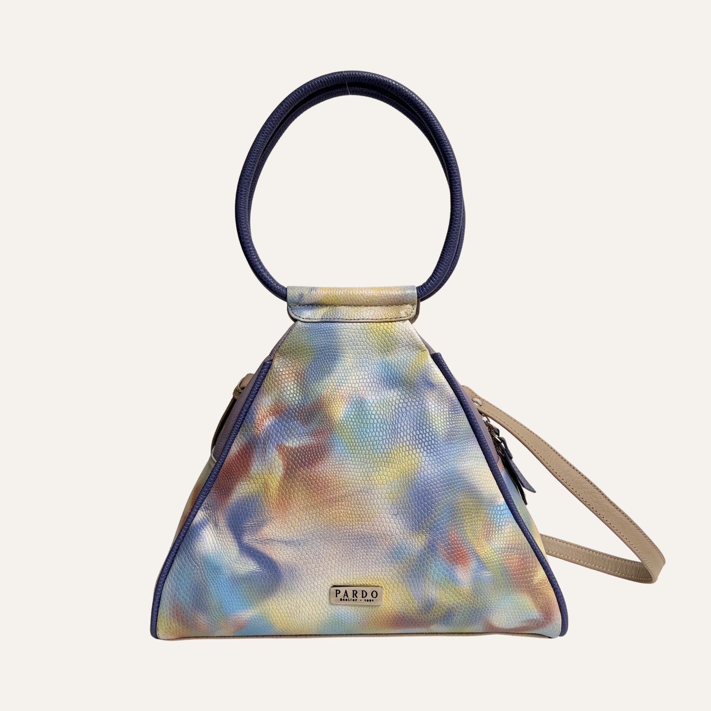 Bolso Vertice lila marmolado