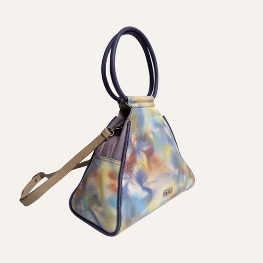 Bolso Vertice lila marmolado