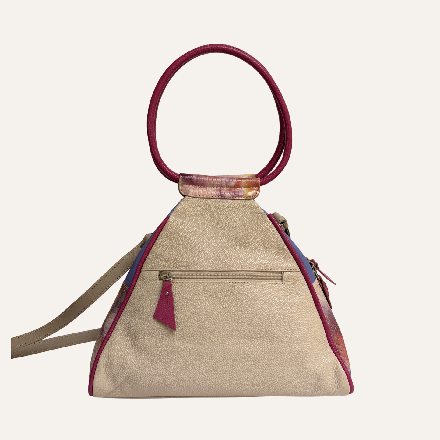 Bolso Vertice morado marmolado