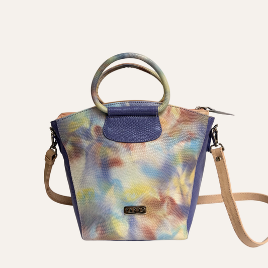 Cartera trapecio con asas