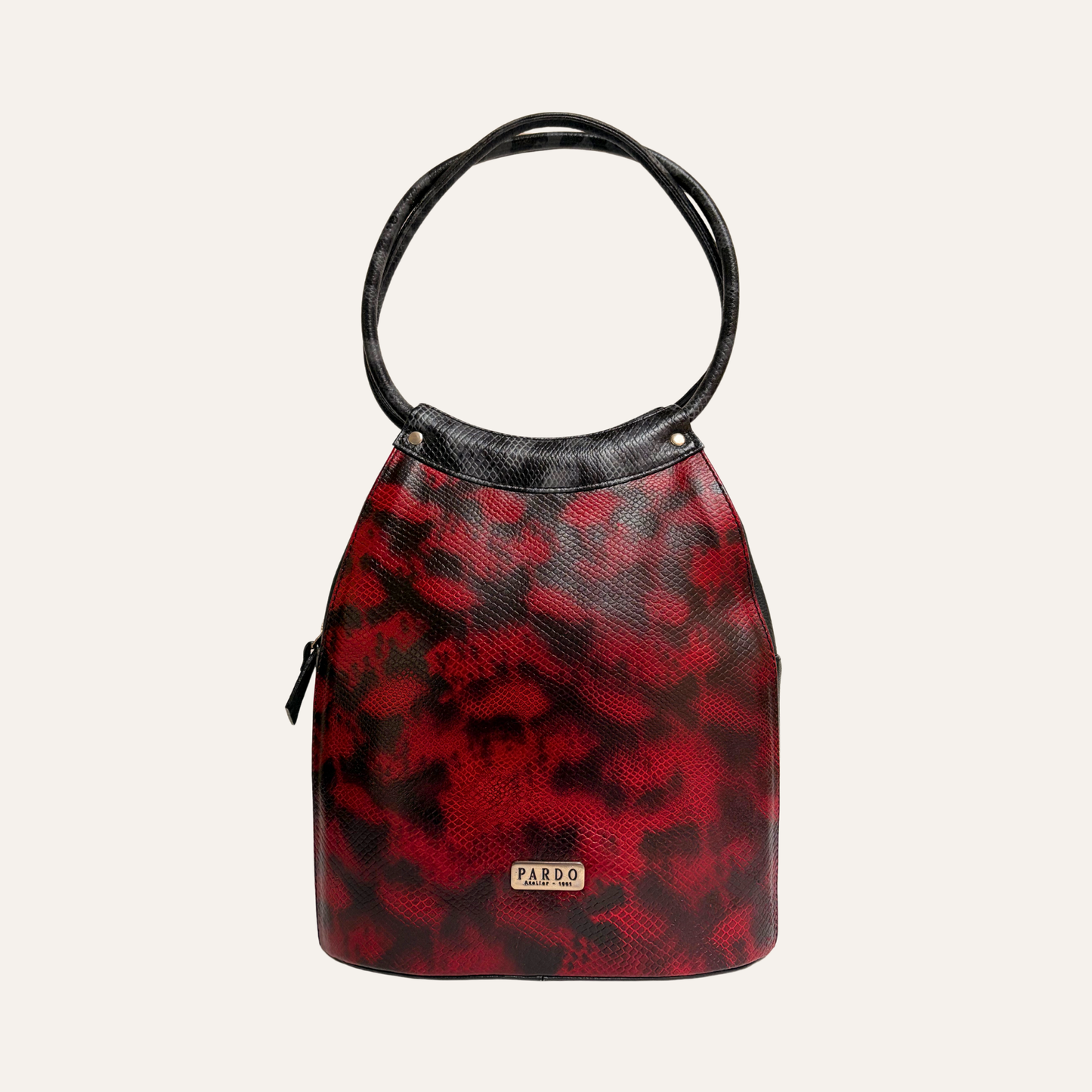 Bolso hobo snake rojo
