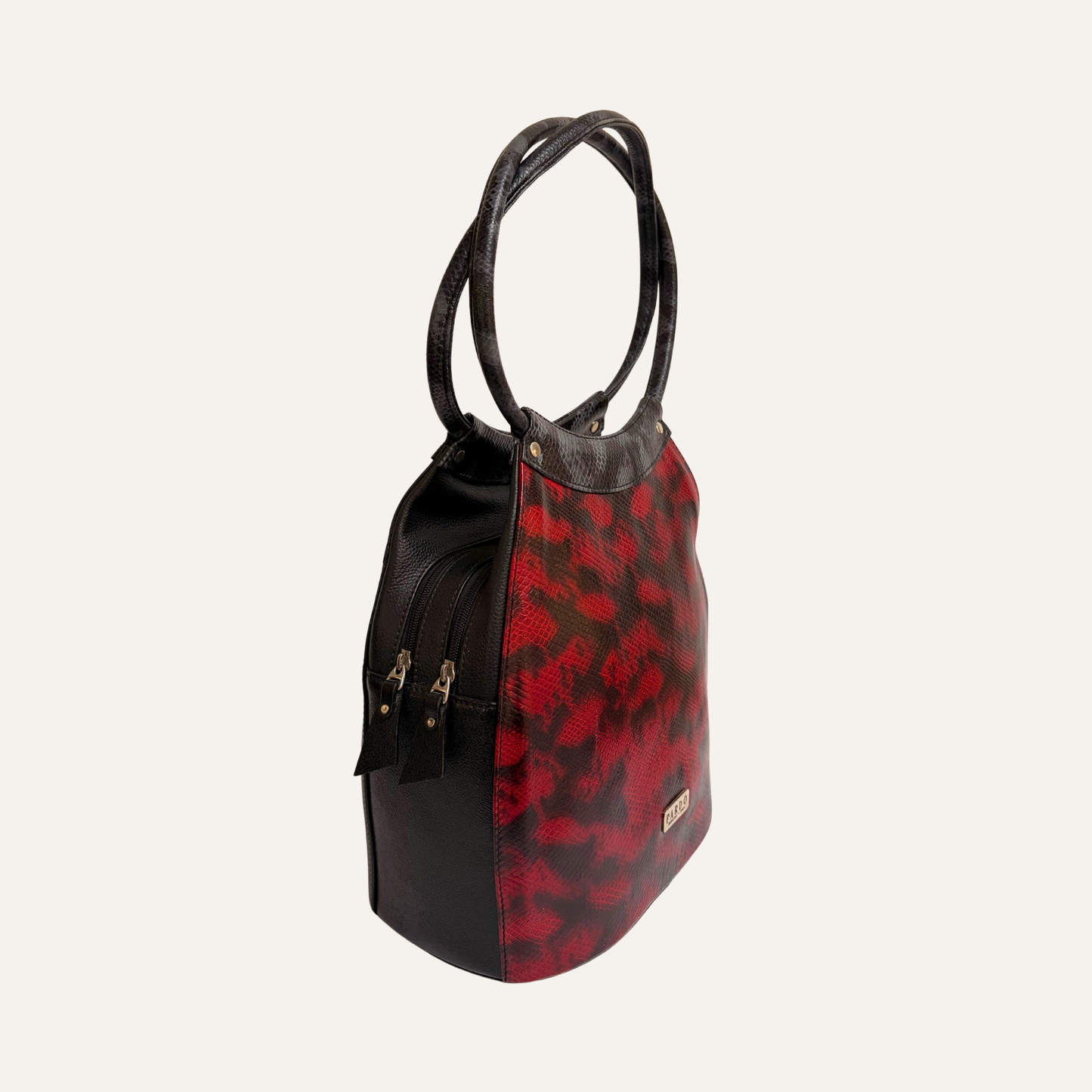 Bolso hobo snake rojo
