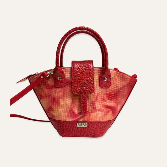 Cartera mariposa salmon marmolada