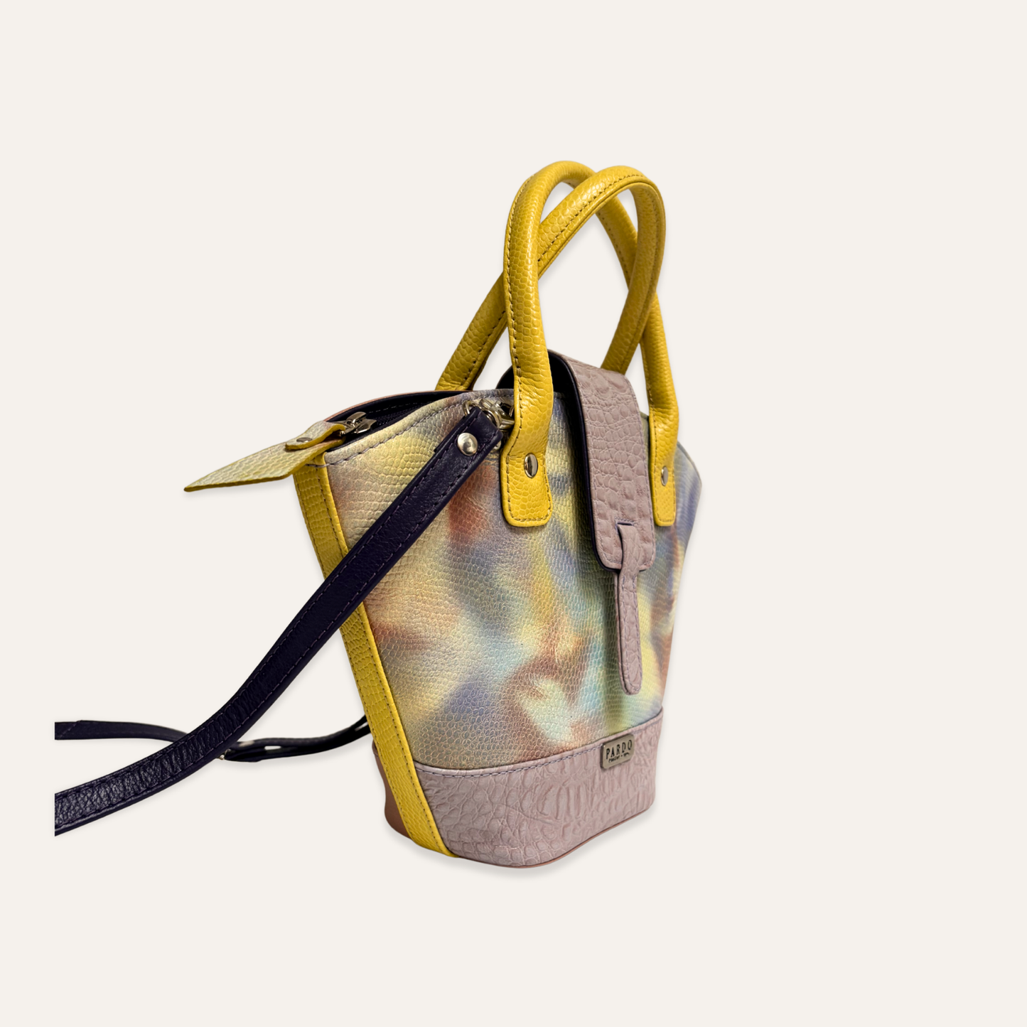 Cartera mariposa lila marmolada