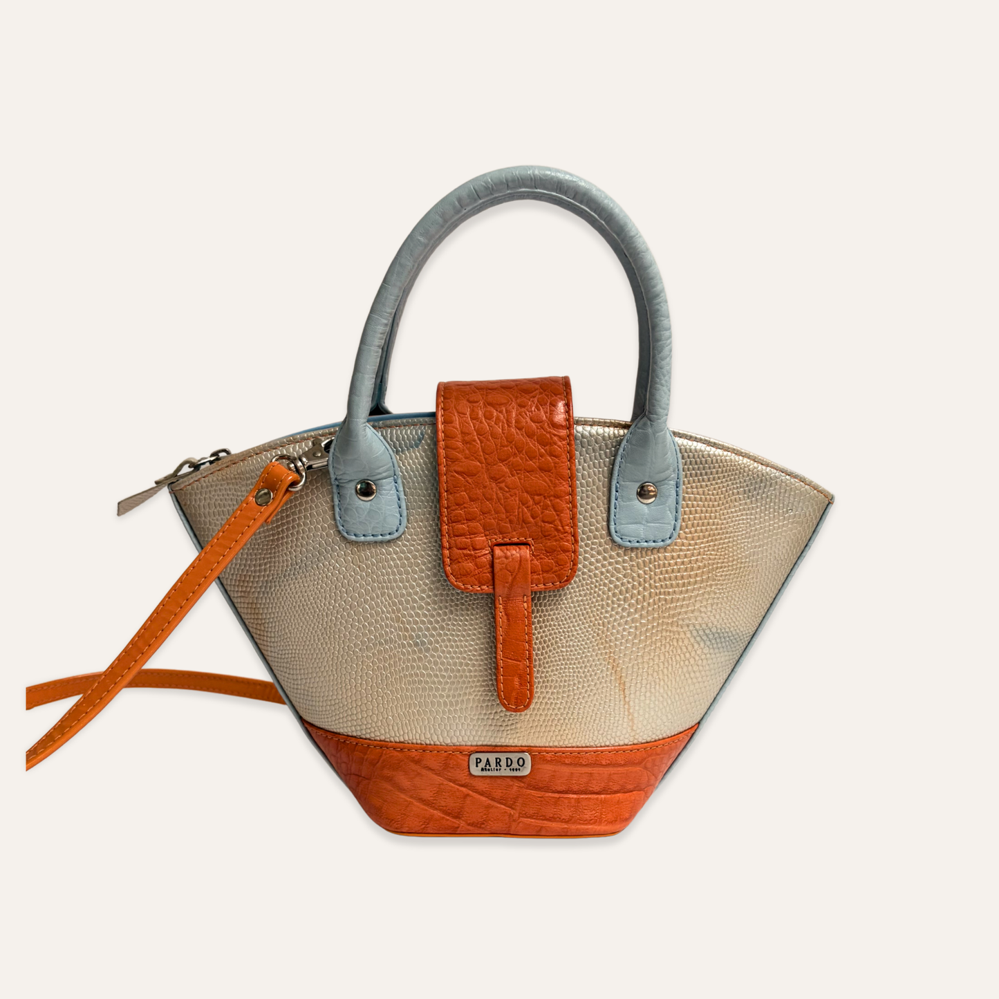 Cartera mariposa naranja marmolada