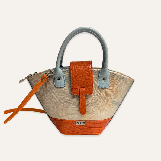 Cartera mariposa naranja marmolada